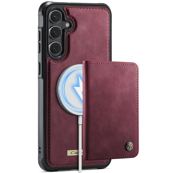 „CASEME“ Wallet dėklas - bordo (Galaxy S26)