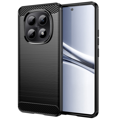 "AILES" Carbon kõva silikoon (TPU) ümbris – must (Redmi Note 15 5G / Redmi Note 15 4G / Poco M8)