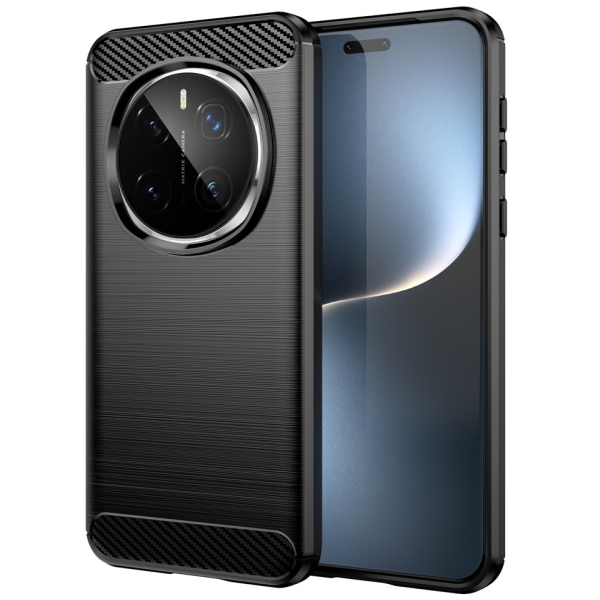 "AILES" Carbon cieta silikona (TPU) apvalks - melns (Honor Magic7 Pro 5G)