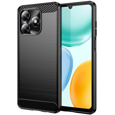 "AILES" Carbon cieta silikona (TPU) apvalks - melns (Honor X5c 4G)