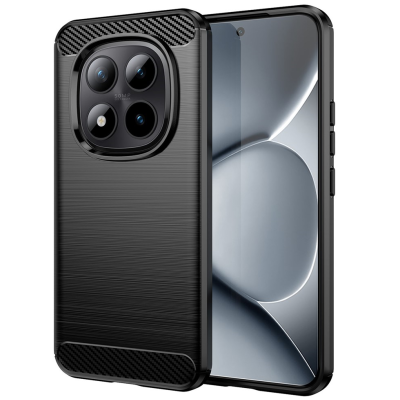 "AILES" Carbon kõva silikoon (TPU) ümbris – must (Poco M8 Pro / Redmi Note 15 Pro+)