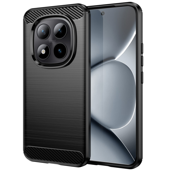 „AILES“ Carbon kieto silikono (TPU) dėklas - juodas (Poco M8 Pro / Redmi Note 15 Pro+)