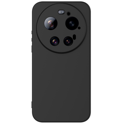 "Shell" hard silicone (TPU) case - black (Xiaomi 17 Ultra)