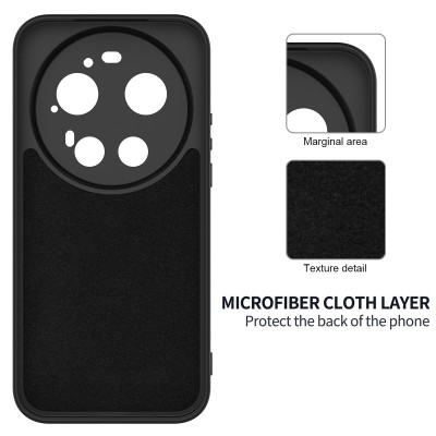 "Shell" cieta silikona (TPU) apvalks - melns (Xiaomi 17 Ultra)