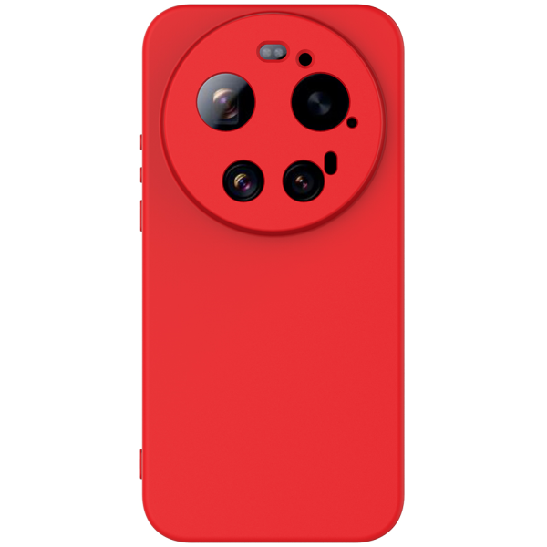 "Shell" cieta silikona (TPU) apvalks - sarkans (Xiaomi 17 Ultra)