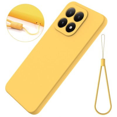 "Shell" hard silicone (TPU) case - yellow (Xiaomi 17)