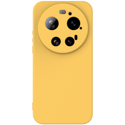 "Shell" kõva silikoon (TPU) ümbris – kollane (Xiaomi 17 Ultra)