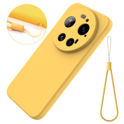 "Shell" cieta silikona (TPU) apvalks - dzeltens (Xiaomi 17 Ultra)