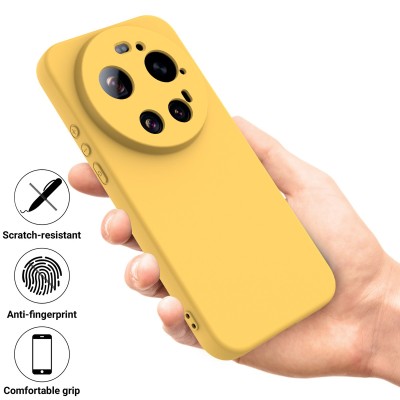 „Shell“ kieto silikono (TPU) dėklas - geltonas (Xiaomi 17 Ultra)