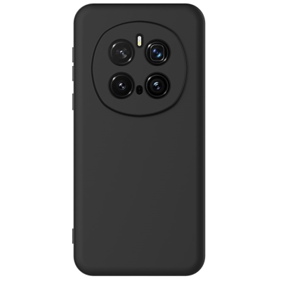 "Shell" hard silicone (TPU) case - black (Honor Magic7 Pro 5G)