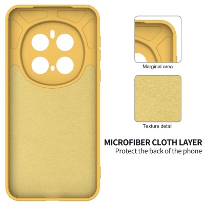 "Shell" cieta silikona (TPU) apvalks - dzeltens (Honor Magic7 Pro 5G)