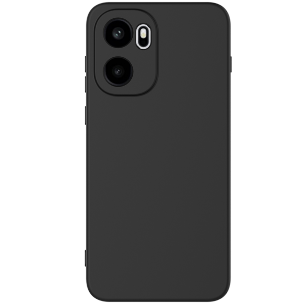 "Shell" cieta silikona (TPU) apvalks - melns (OnePlus 15R / Ace 6T / Ace 6)