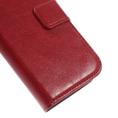 Samsung Galaxy Trend 2 G313 atvēramais sarkans ādas maciņš / Vacins.lv