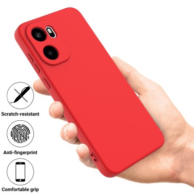 "Shell" hard silicone (TPU) case - red (OnePlus 15R / Ace 6T / Ace 6)