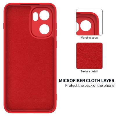 "Shell" cieta silikona (TPU) apvalks - sarkans (OnePlus 15R / Ace 6T / Ace 6)