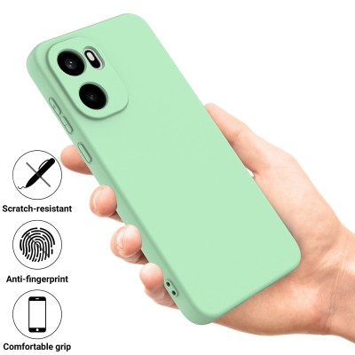 "Shell" hard silicone (TPU) case - green (OnePlus 15R / Ace 6T / Ace 6)