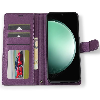 „LC.IMEEKE“ Magsafe atverčiamas 2-in-1 dėklas, knygutė - violetinis (Galaxy A57)