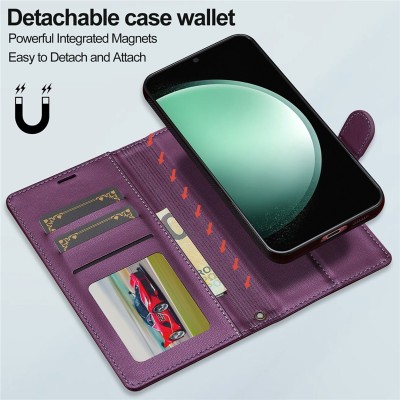 „LC.IMEEKE“ Magsafe atverčiamas 2-in-1 dėklas, knygutė - violetinis (Galaxy A57)