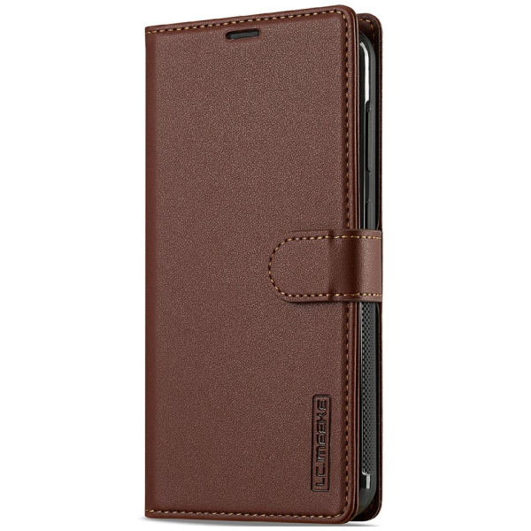 "LC.IMEEKE" MagSafe 2-in-1 atlokāms maciņš - brūns (Galaxy A57)