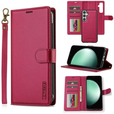 „LC.IMEEKE“ Magsafe atverčiamas 2-in-1 dėklas, knygutė - raudonas (Galaxy A57)