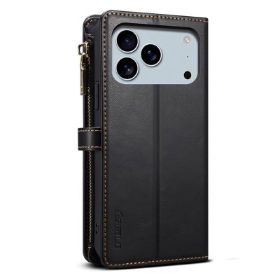 "ESEBLE" Solid Case with Detachable Wallet - Black (iPhone 17 Pro Max)