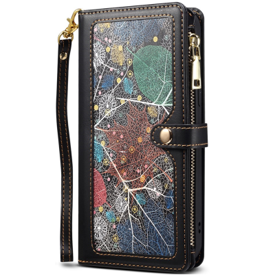 "ESEBLE" Solid Case with Detachable Wallet - Black (iPhone 17)
