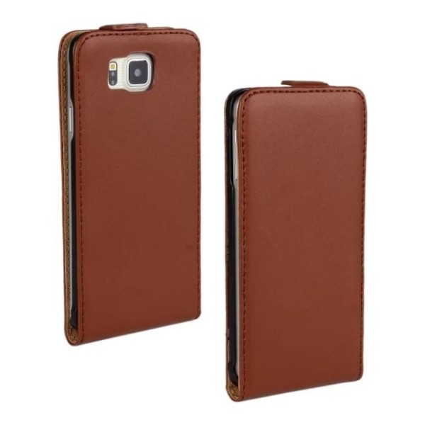 Klasisks atvēramais maciņš - brūns (Galaxy Alpha)