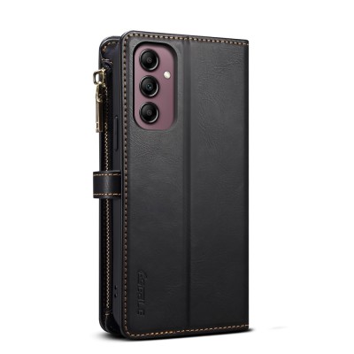 „ESEBLE“ Retro Solid kaaned eemaldatava rahakotiga - must (Galaxy A57)