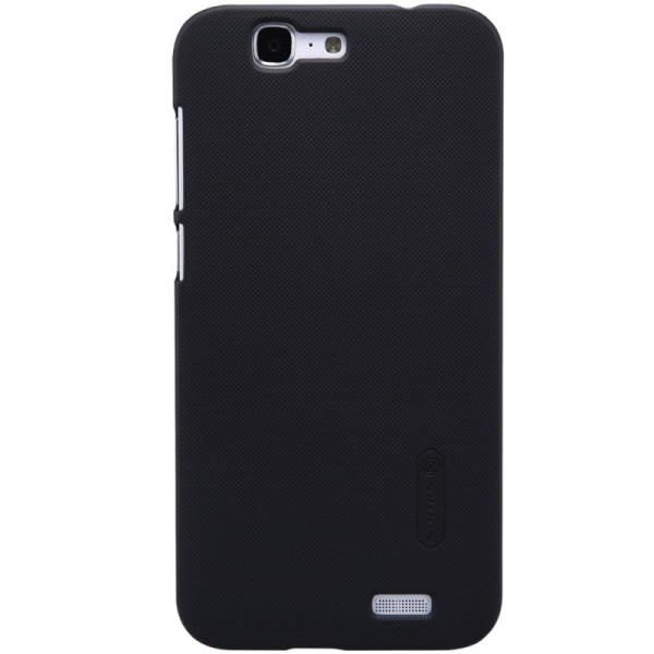 „Nillkin“ Frosted Shield apvalks - melns + ekrāna aizsargplēve (Ascend G7)