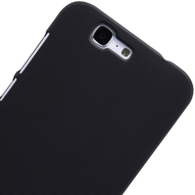 Huawei Ascend G7 Nillkin Frosted Shield melns plastmasas apvalks + ekrāna aizsargplēve / Vacins.lv