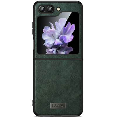 „Sulada“ Leather dėklas - Green (Galaxy Flip5)