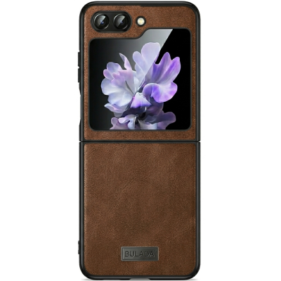 „Sulada“ Leather dėklas - rudas (Galaxy Flip5)