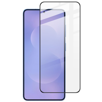 "IMAK" Tempered Glass pilna pārklājuma ekrāna aizsargs (3 gab.) ar rāmi - melns (Galaxy S26)