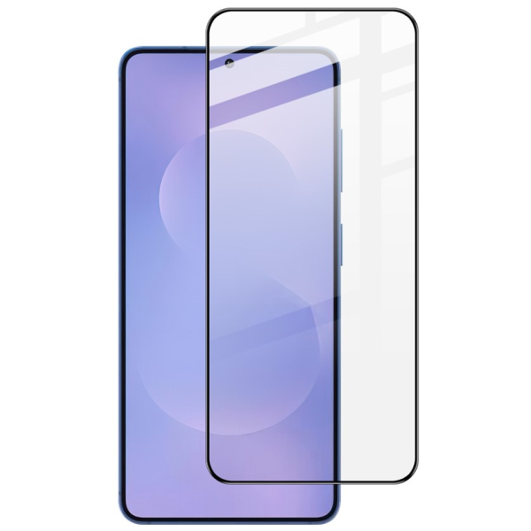 "IMAK" Tempered Glass pilna pārklājuma ekrāna aizsargs (3 gab.) ar rāmi - melns (Galaxy S26)