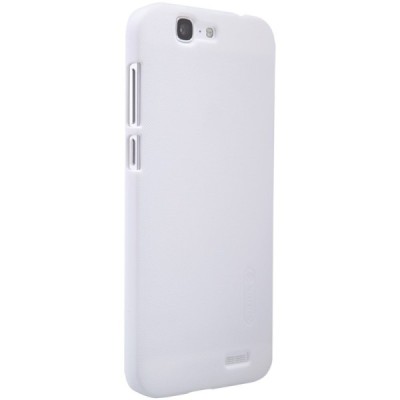 Nillkin Frosted Shield Huawei Ascend G7 baltas plastikinis dėklas + apsauginė ekrano plėvelė / Priedai.lt