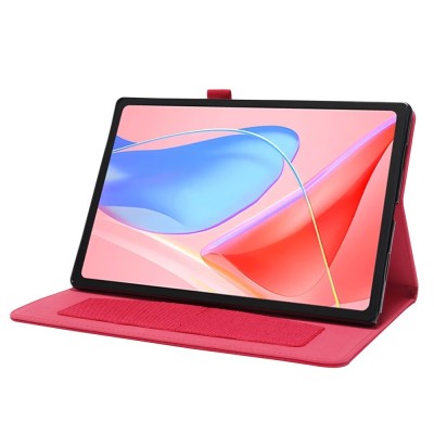 "Fashion" atvēramais tekstila maciņš - sarkans (Lenovo Tab 10.1)