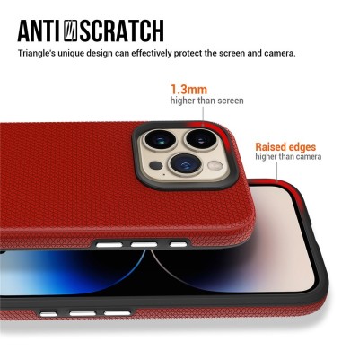 „TUTU“ Shockproof kõva silikoonümbris - punane (iPhone 16 Pro Max)
