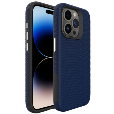 „TUTU“ Shockproof ciets silikona korpuss - tumši zils (iPhone 16 Pro Max)