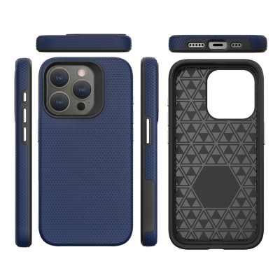 „TUKU“ Shockproof kieto silikono  dėklas - tamsiai mėlynas (iPhone 16 Pro Max)