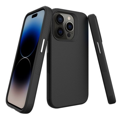 „TUTU“ Shockproof kõva silikoonümbris - must (iPhone 16 Pro)