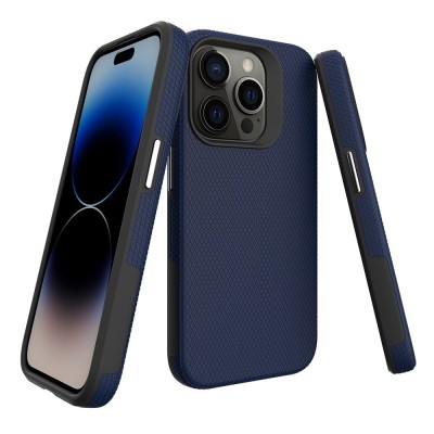 „TUKU“ Shockproof kieto silikono  dėklas - tamsiai mėlynas (iPhone 16 Pro)