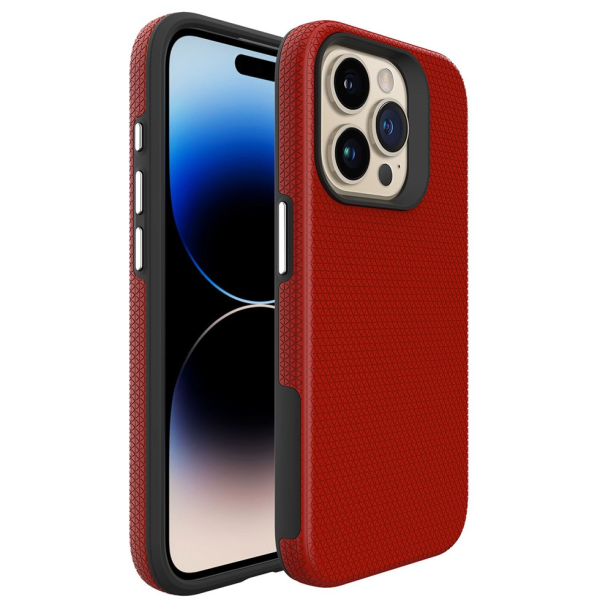 „TUTU“ Shockproof kieto silikono  dėklas - raudonas (iPhone 16 Pro)