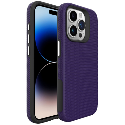 „TUTU“ Shockproof kõva silikoonümbris - lilla (iPhone 16 Pro)