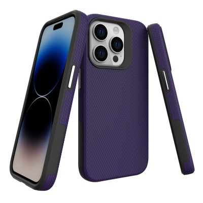 „TUKU“ Shockproof kieto silikono  dėklas - violetinis (iPhone 16 Pro)