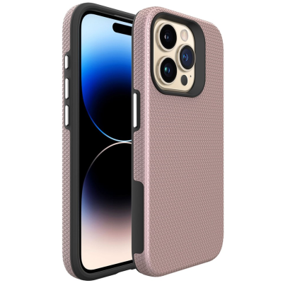 „TUTU“ Shockproof ciets silikona korpuss - rozs (iPhone 16 Pro)