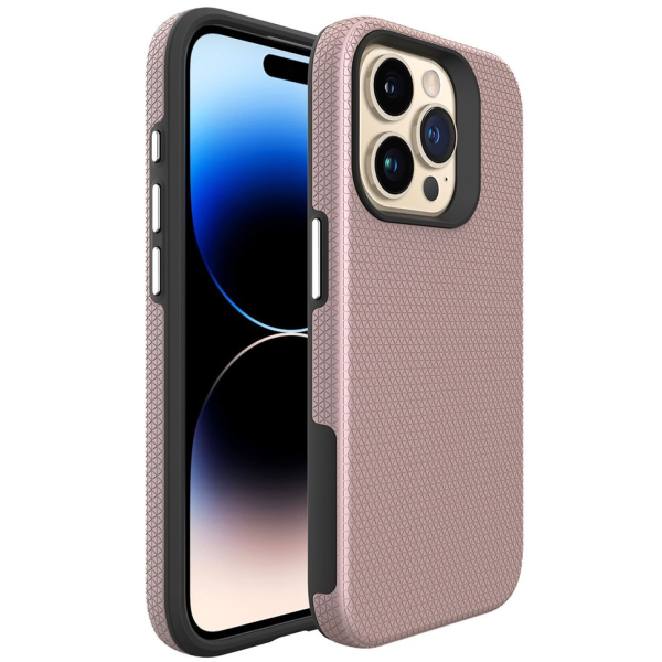 „TUKU“ Shockproof kieto silikono  dėklas - rožinis (iPhone 16 Pro)
