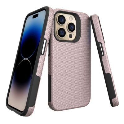 „TUTU“ Shockproof ciets silikona korpuss - rozs (iPhone 16 Pro)