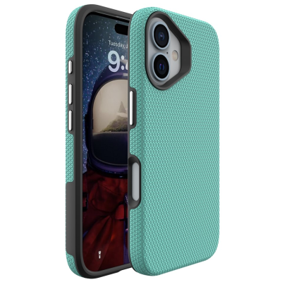 „TUTU“ Shockproof hard silicone case - green (iPhone 16)