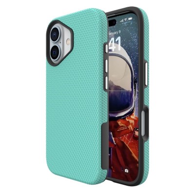 „TUTU“ Shockproof ciets silikona korpuss - zaļš (iPhone 16)