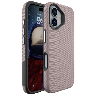 „TUTU“ Shockproof ciets silikona korpuss - rozs (iPhone 16)